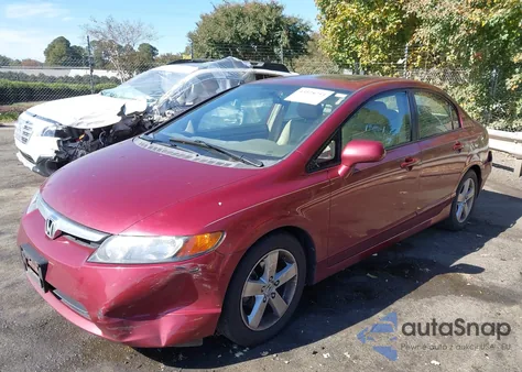 2008 Honda Civic Ex-L из США, поврежденный, VIN 2HGFA169X8H519441